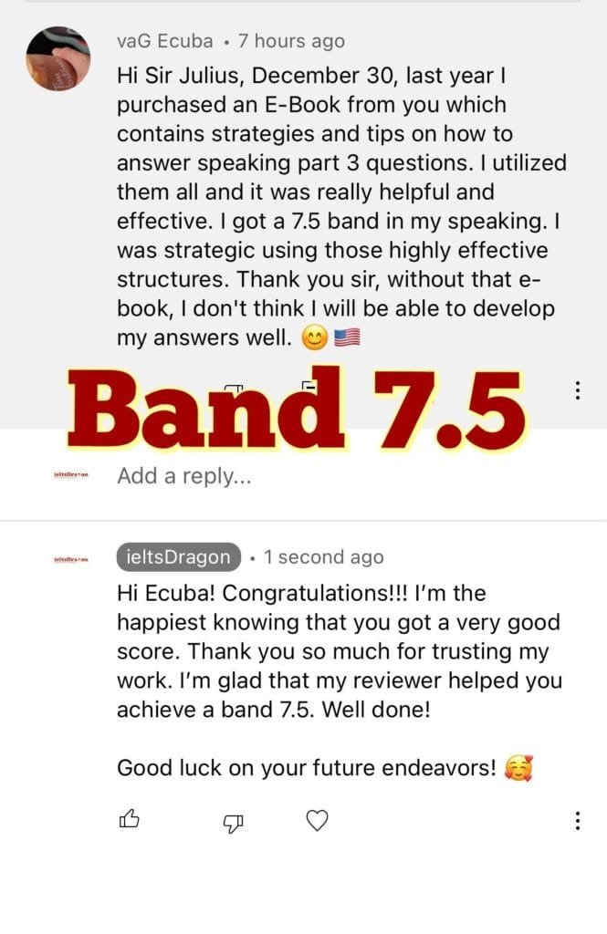 ielts speaking band 7.5