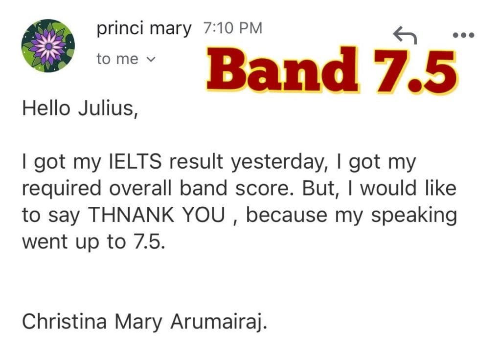 ielts speaking band 7.5