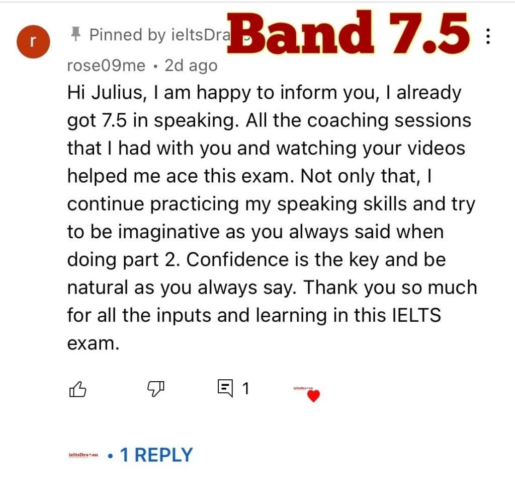 ielts speaking band 7.5