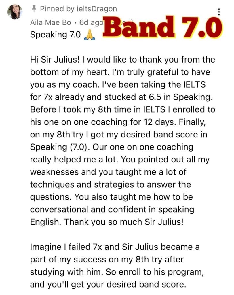 ielts speaking band 7.0